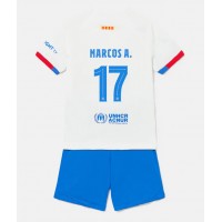 Dětský Fotbalový dres Barcelona Marcos Alonso #17 2023-24 Venkovní Krátký Rukáv (+ trenýrky)